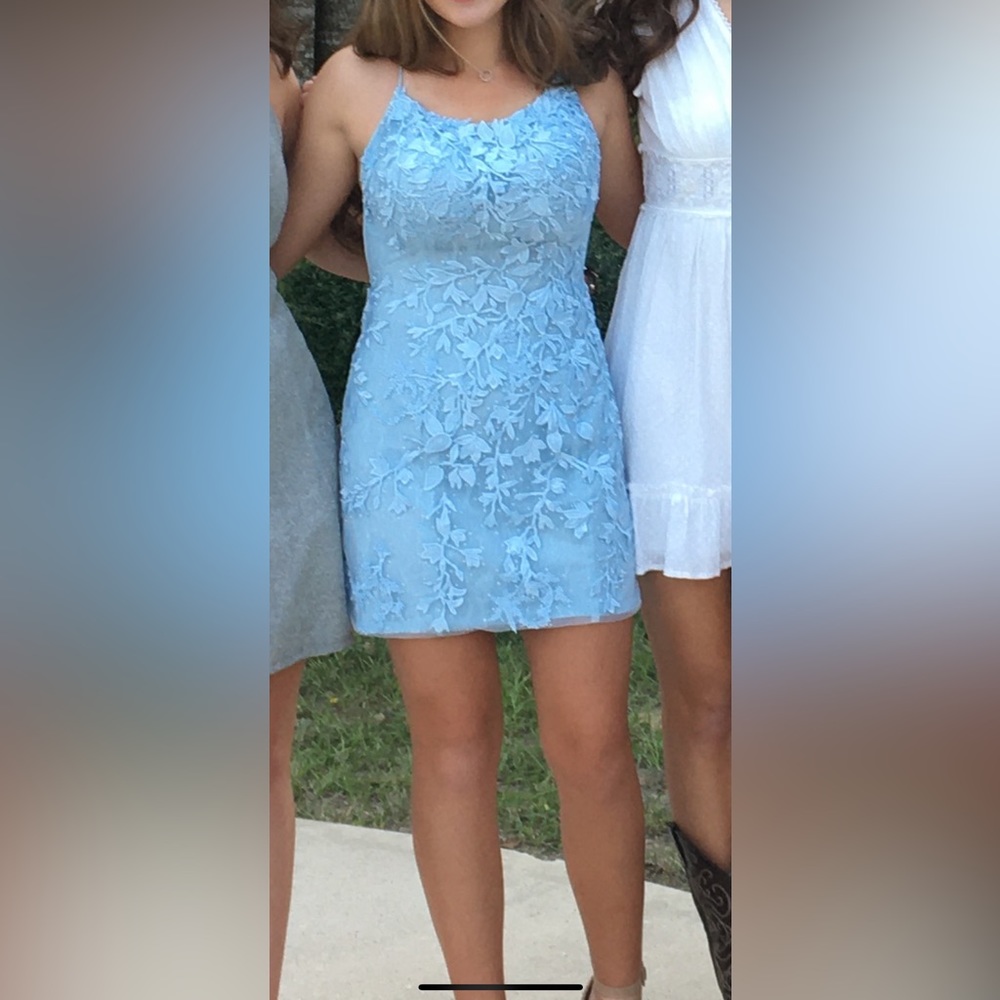 Sherri Hill tie back homecoming dress